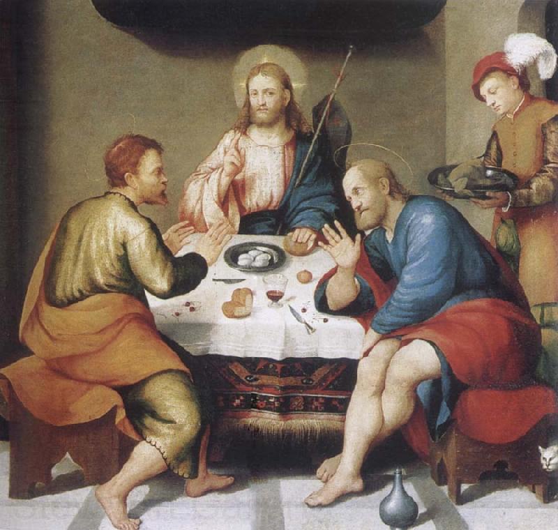 Jacopo Bassano Christ in Emmaus Spain oil painting art